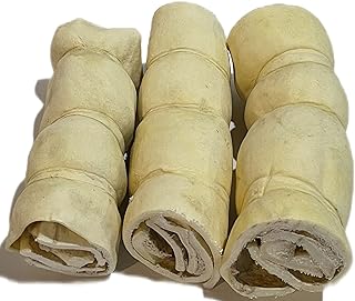 100% BEEF CHEEK MONSTER ROLL CHEWS * 10"-12" (3 Pack) for Dogs and Puppies - ODOR FREE – Single Ingredient – Mega Thick - Great for Power Chewers – Rawhide Free – Grass Fed, Free Range Beef – Dental Chew – 100% Natural Chew