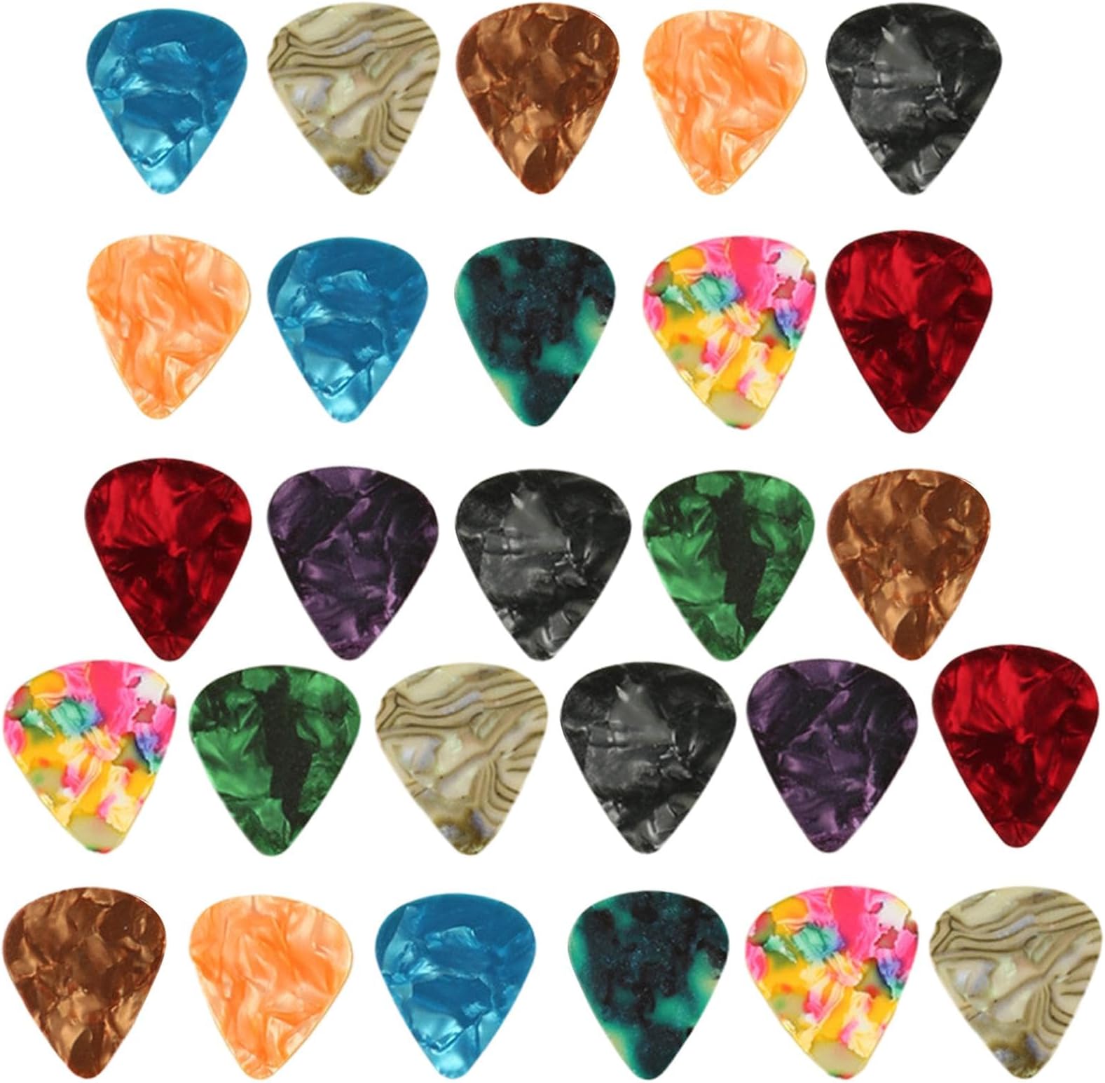 Calendrier Avent Homme 2025 Calendrier De L'Avent 2025 Pour Guitariste - 20 Médiators En Bois Et Celluloïd + étui - Cadeau Noël Musicien Calendrier Compte à Rebours Musicien