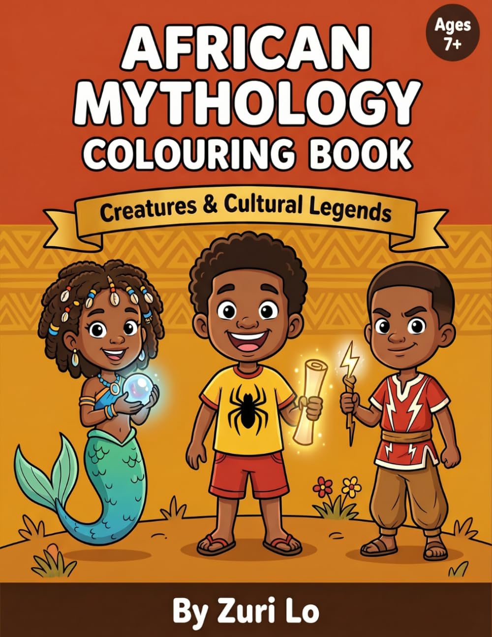 African Mythology Colouring Book for Kids: Gods, Creatures & Cultural Legends