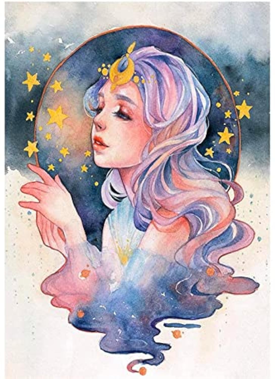 MMAHD 5D DIY Diamond Art Painting Kits for Adults,Flower Feast Girl Full Drill Embroidery Paintings Rhinestone Pasted DIY Painting Cross Stitch Arts Crafts for Home Wall Decor 11.8×15.8Inches