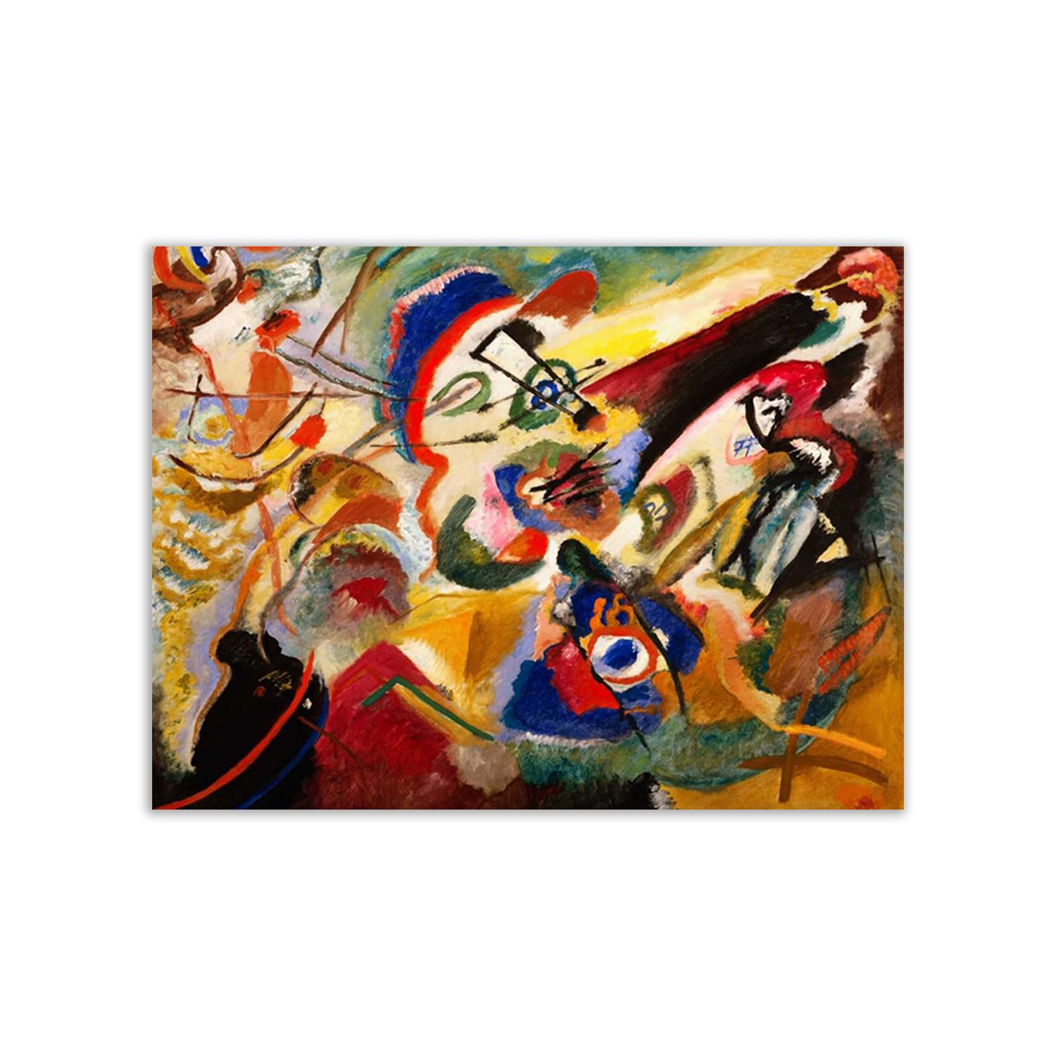 Poster Kandinsky Fragment II 100x75 cm : habillez enfin vos grands murs blancs vides