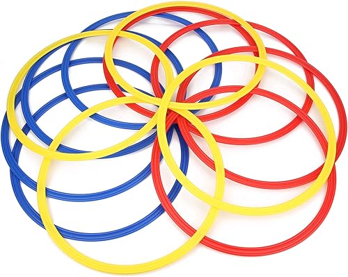 Training Rings, 15.7 inch Bright Color Sport Training Equipment Good Toughness PP with Agility Training Rings for Festival for Oudoor