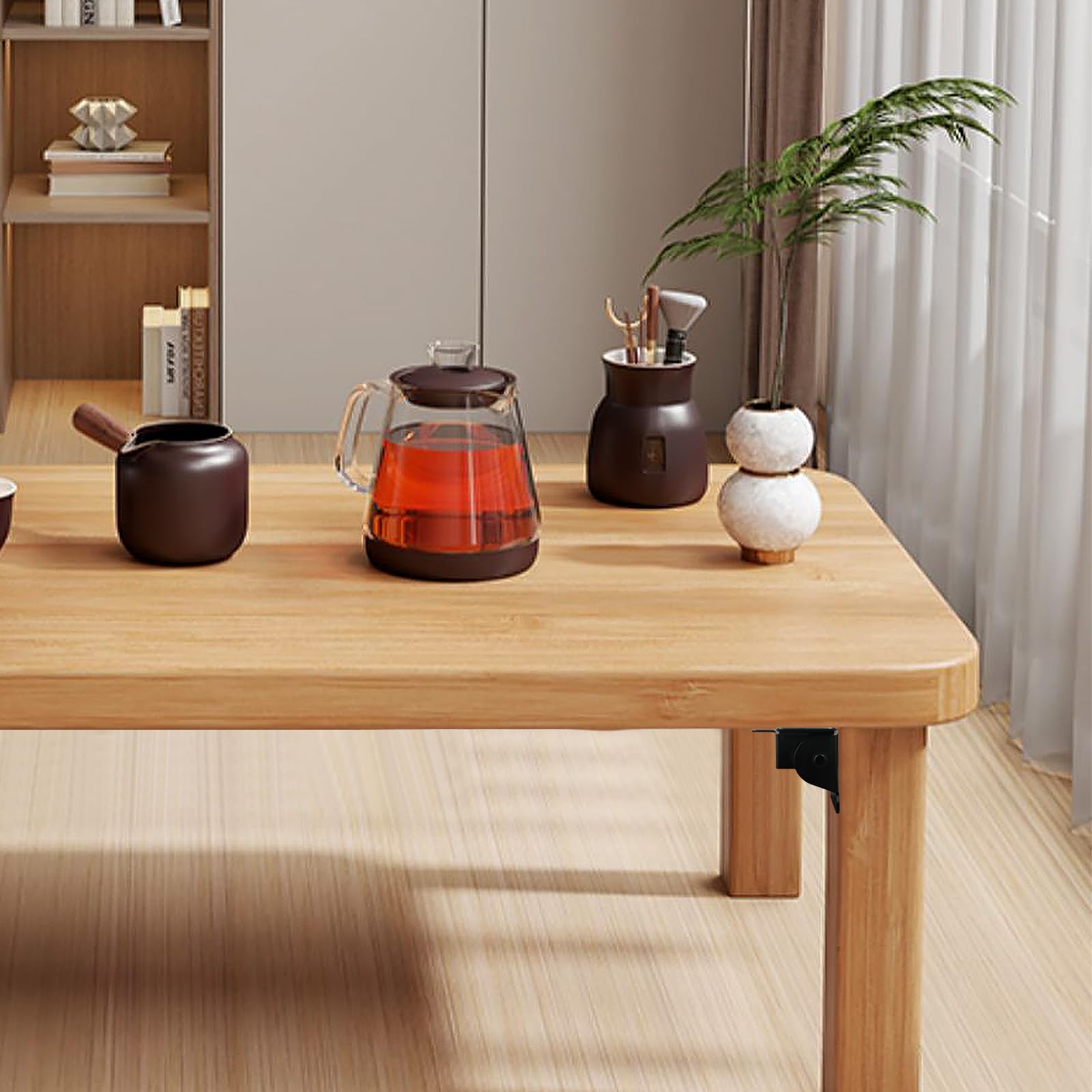 4 Charnière Pliante Autobloquante De 90 Degrés, Support Pied De Table Rabattable, Quincaillerie