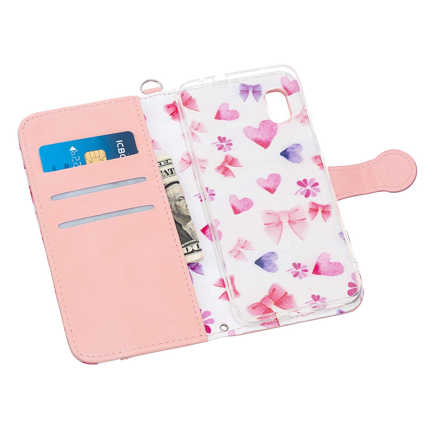 Amazon.co.jp: case for Galaxy A20 SCV46 手帳型 プ付き 財布型