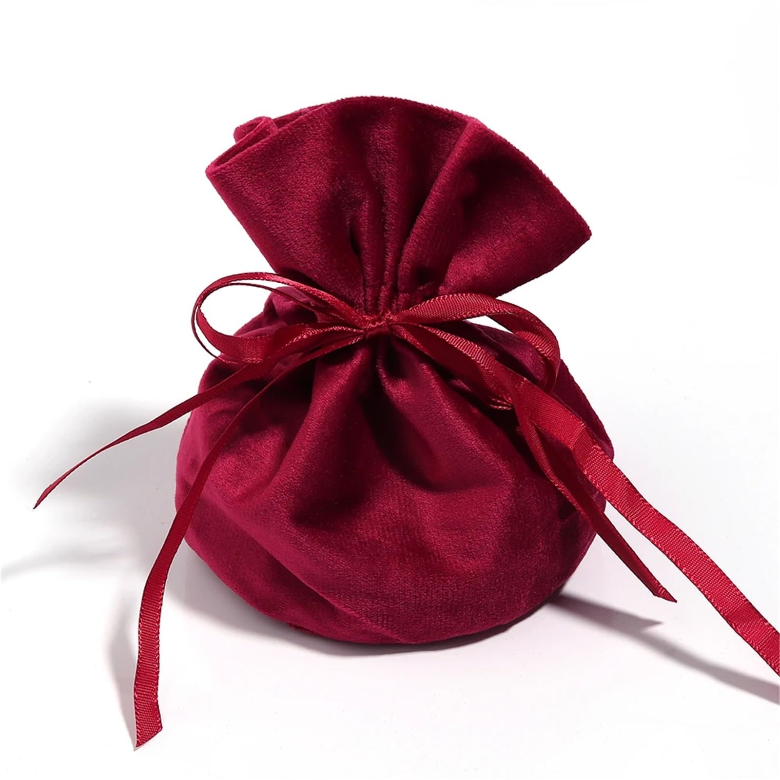 Schmuckbeutel 20 Stück rosa Samtbeutel mit Kordelzug, rote Aufbewahrungsbeutel for Hochzeit, Party, Geschenkverpackung, Schmuck, kleine Geschenke