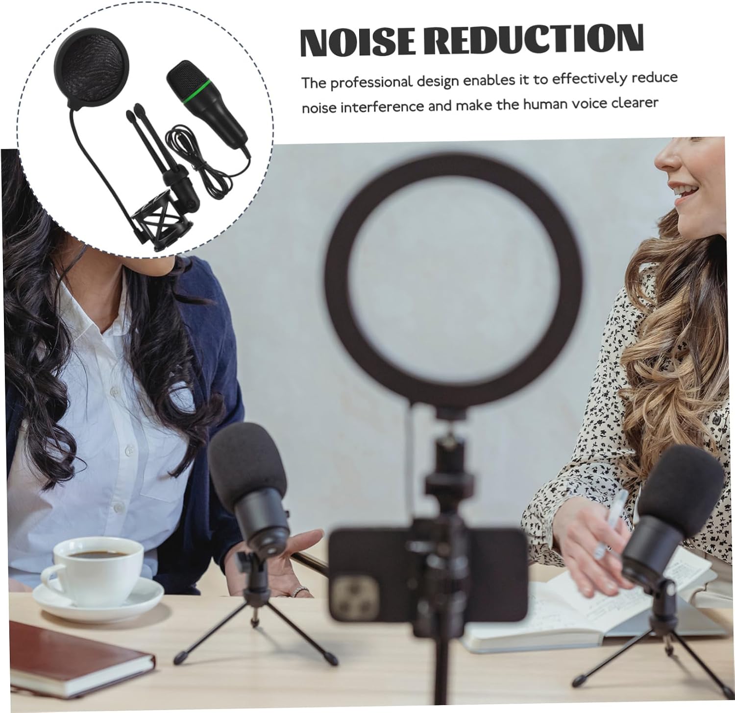 1set Professional Condenser USB Gaming Microphone Mic Computer Microphone Laptop Mic Noise Desktop Computer