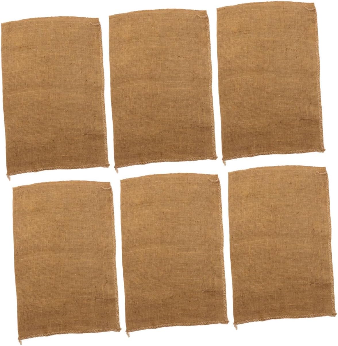 6pcs Large Reusable Jute Bags for Vegetables Heavy-Duty Gardening Storage for Potatoes Flood Control and Organizing
