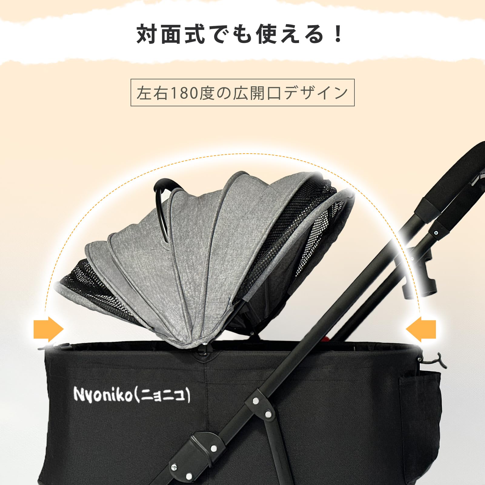 Amazon.co.jp: [Nyoniko(ニョニコ)]ペットカート 分離型 折りたたみ 犬