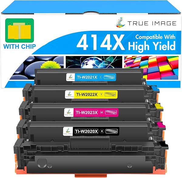 414X Toner Cartridges 4 Pack High Yield 414A for HP 414X 414 M479fdw M454dw