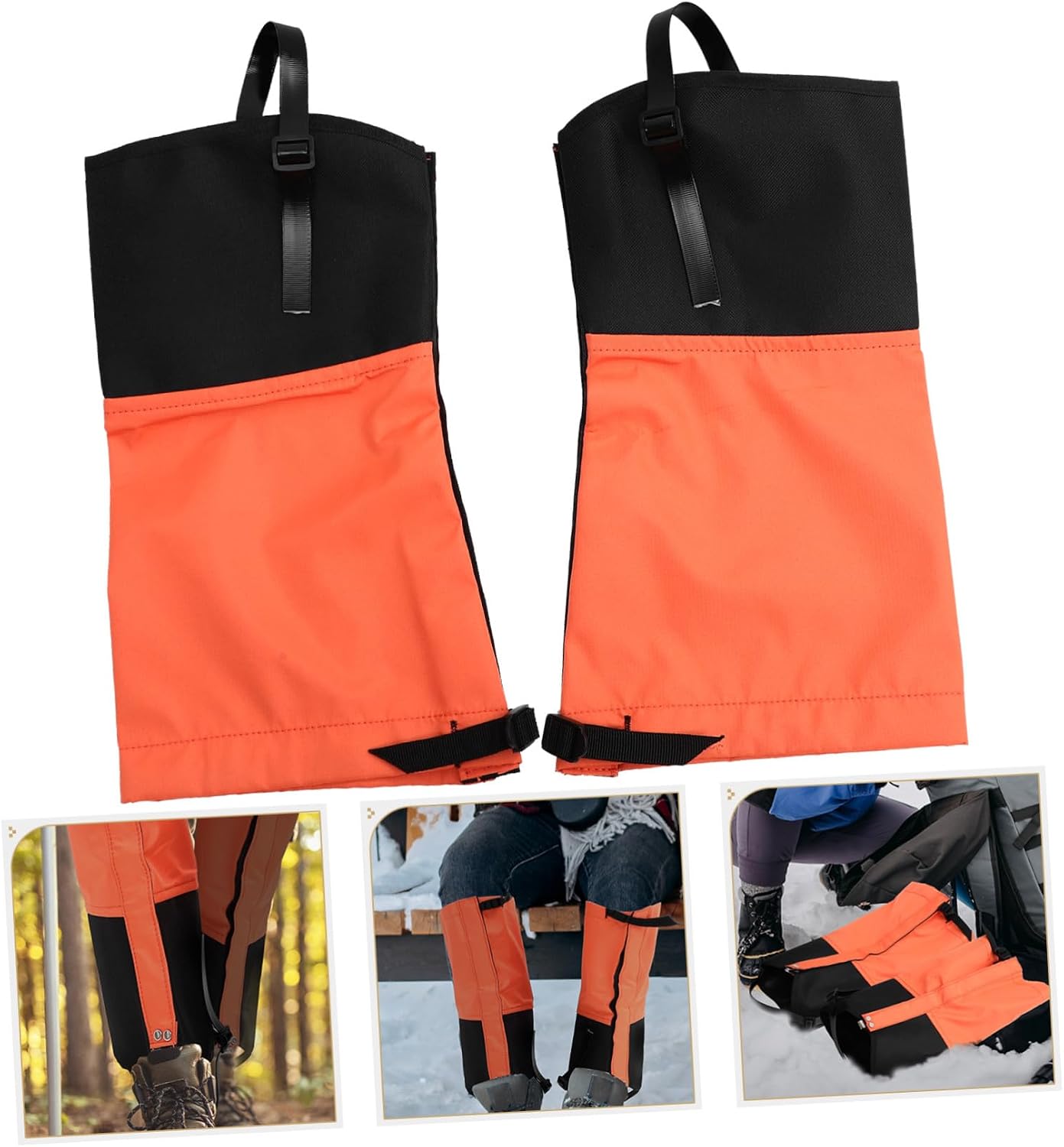 Windproof Hiking Calf Gaiters for Men Outdoor Leg Covers Tear Resistant Snow Boot Gaiters for Climbing Running Walking Protecting Shoes from Mud and Snow