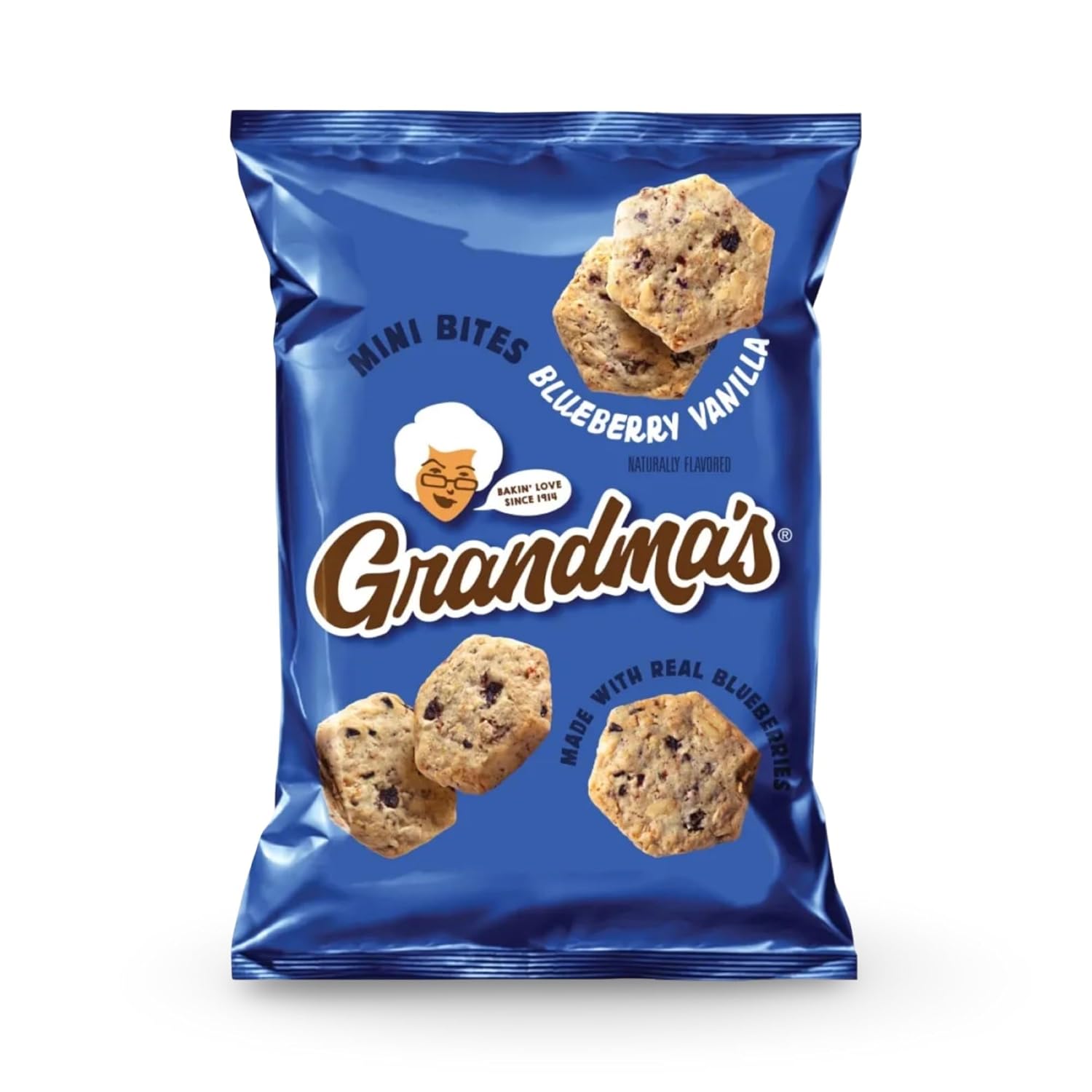 Grandma's Cookies Whole Grain Mini Blueberry Vanilla Bites, 1 Oz, 80 Count