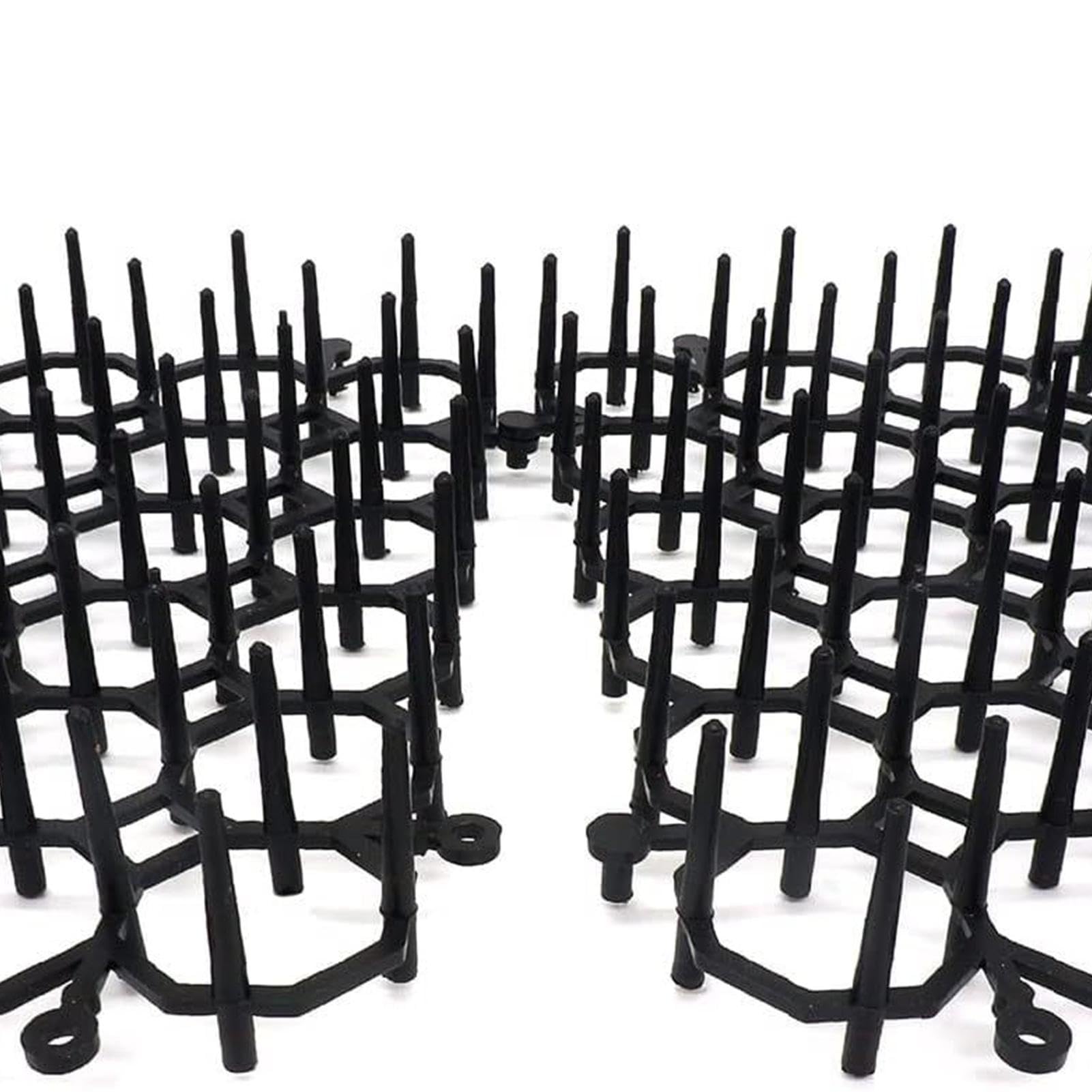 12 Stück Katzenkotmatte Mit Spikes – Katzenabweisende Matte Für Den Innenbereich – 12 Stück Tierabwehrmatte Für Die Landschaftsgestaltung – Kätzchen-Anti-Sprung-Pad Zum Trimmen Von Garten-Matten
