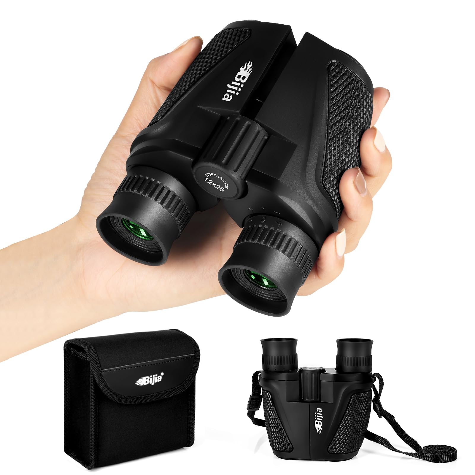 Amazon.com : BIJIA 12 x 25 Compact Binoculars for Adults and Kids