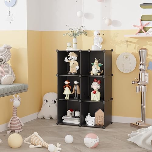 Miniatura 4 de CAhome - Organizador de clóset de almacenamiento para que lo montes tú mismo Plástico Negro