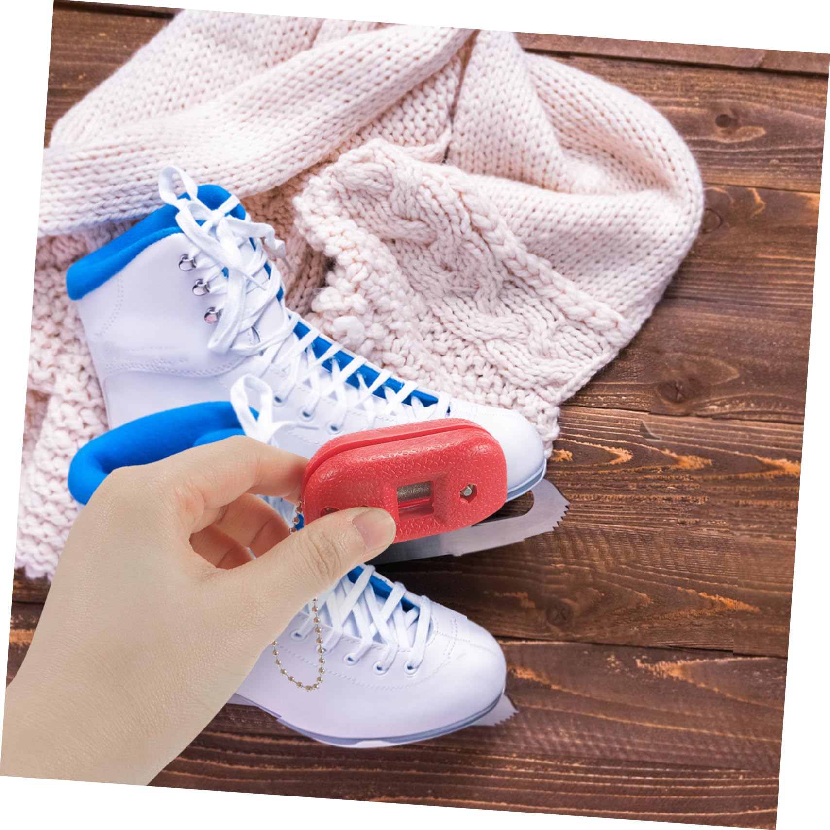 YARNOW Aiguiseur De Lames De Patins À Glace Petit Outil D'Affûtage De Patins À Glace Accessoires De Patins À Glace Affûteur De Lames Accessoire pour Lames De Glace