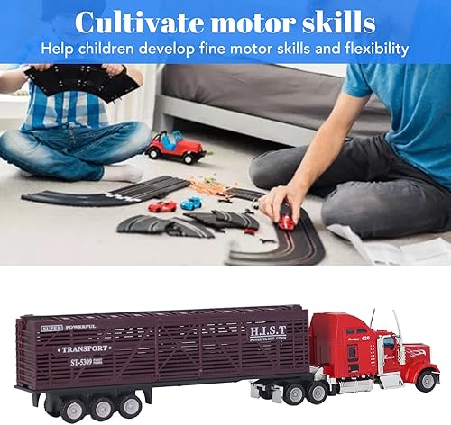 Miniatura 5 de Alomejor Modelo de camión de transporte, juguete modelo de camión de tracción 165 para niños (tipo 2)