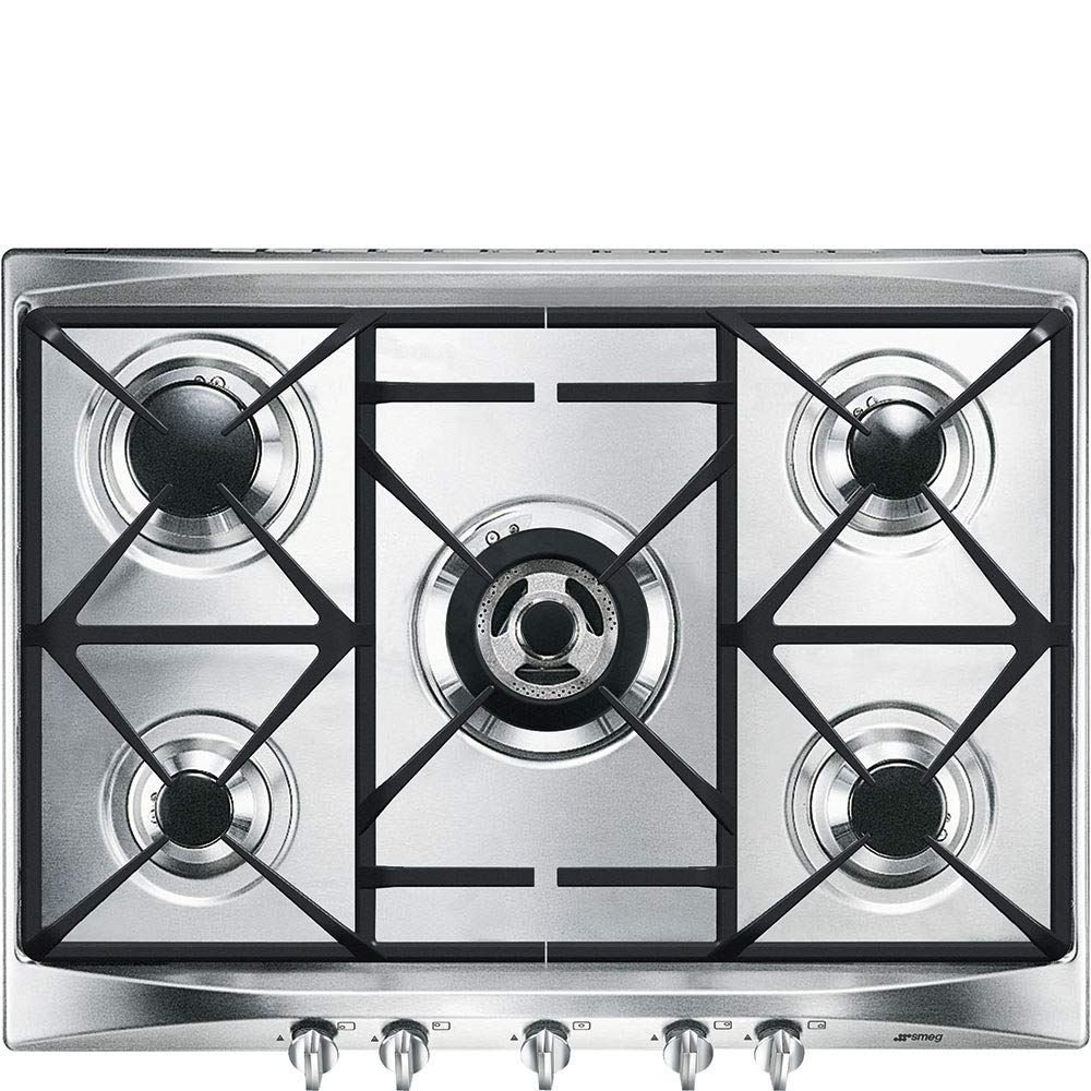Smeg SR275XGH2 Piano di cottura inox 5 fuochi 70 cm Estetica Selezione