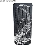 Heat Resistant Silicone Mat Pouch, Lessmon Hair Styling Tools for Curling Irons, Hair Straightener, Flat Irons, Height 28.5cm & Width 14cm, Black