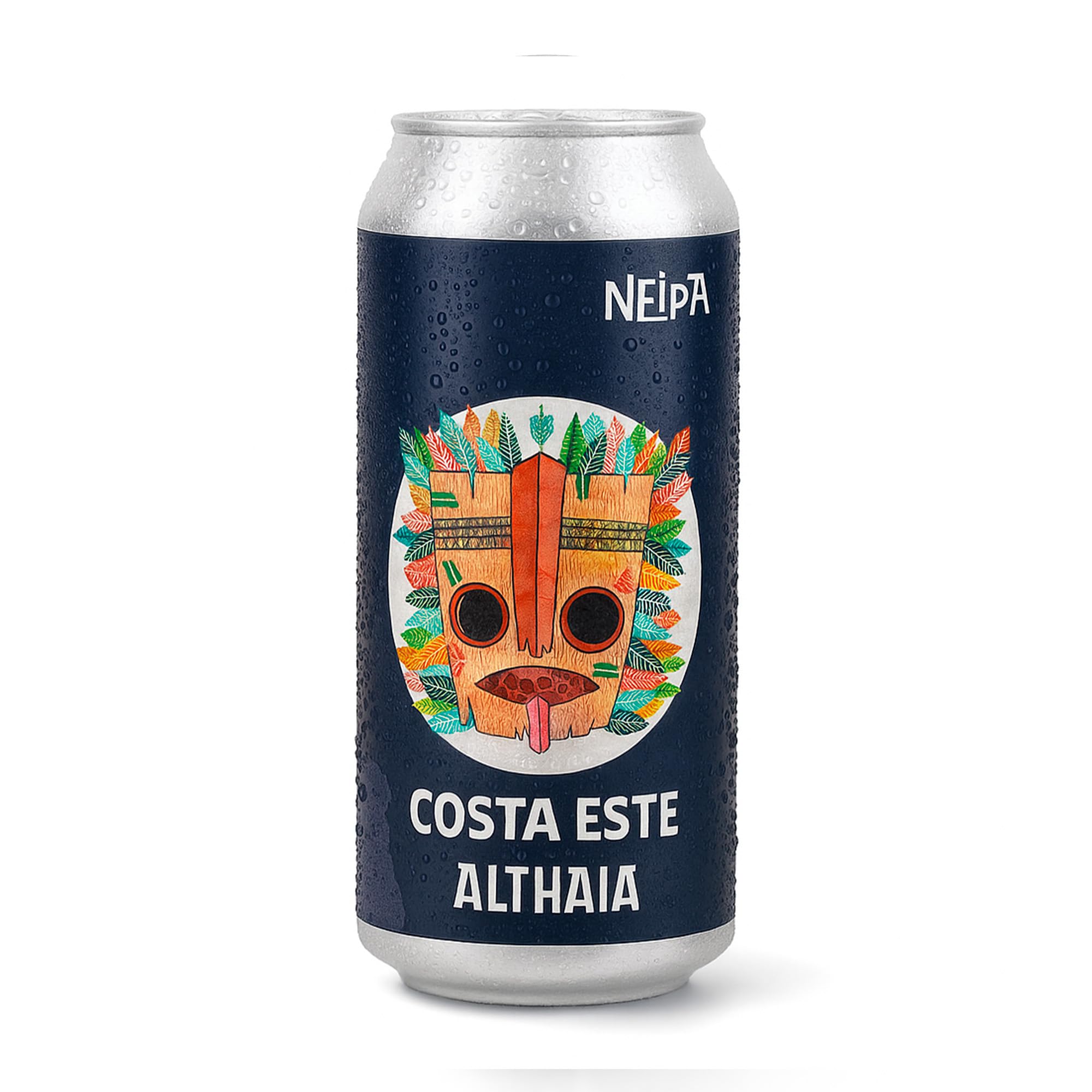 Althaia Costa Este NEIPA – Cerveza Artesana New England IPA – Lata 44cl – 6,5% Vol – Turbia, Sedosa y Afrutada – (Pack 12 Latas, 12, unidad)