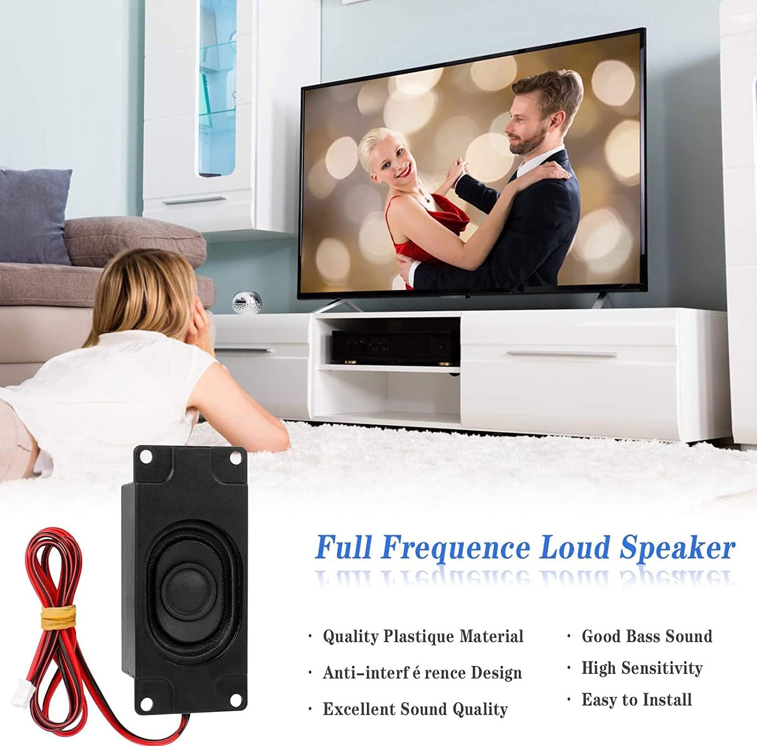 Smart | Wired Speaker Mini Loundspeaker Micro Narrator 3 Watt 4 Ohm Speakers for Small Electronic Projects Advertising Machines LCD TV Monitors Black 2026 - view 2