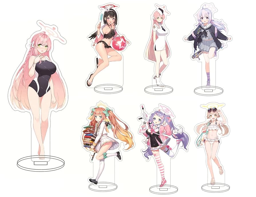 平*希様 台湾限定 ブルアカ 公式 アクリルスタンド ミカ ナギサ コハル アズ Amazon | アクスタ ブルーアーカイブ アクリルスタンド ミカ