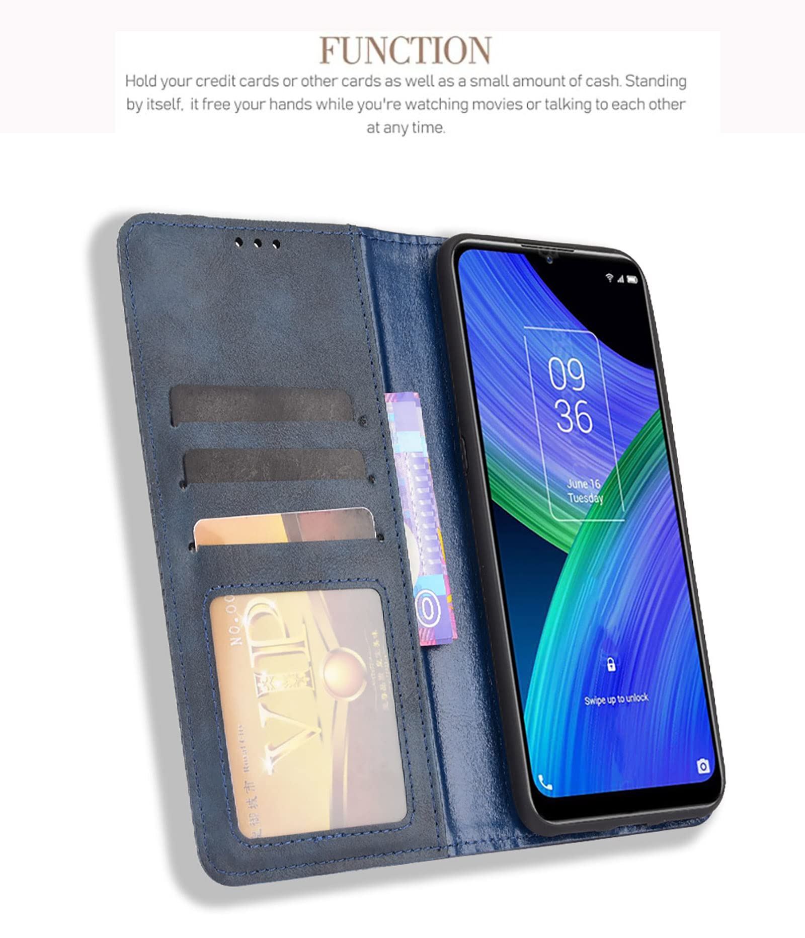 Per Google Pixel 9/9 Pro Side Buckle Rfid Anti-furto Pelle Telefono