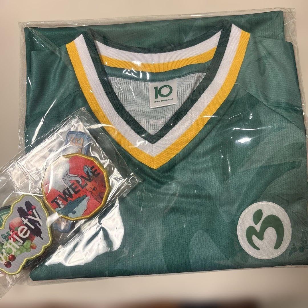 ミセスグリーンアップル ゲームシャツ、刺繍ワッペンセット