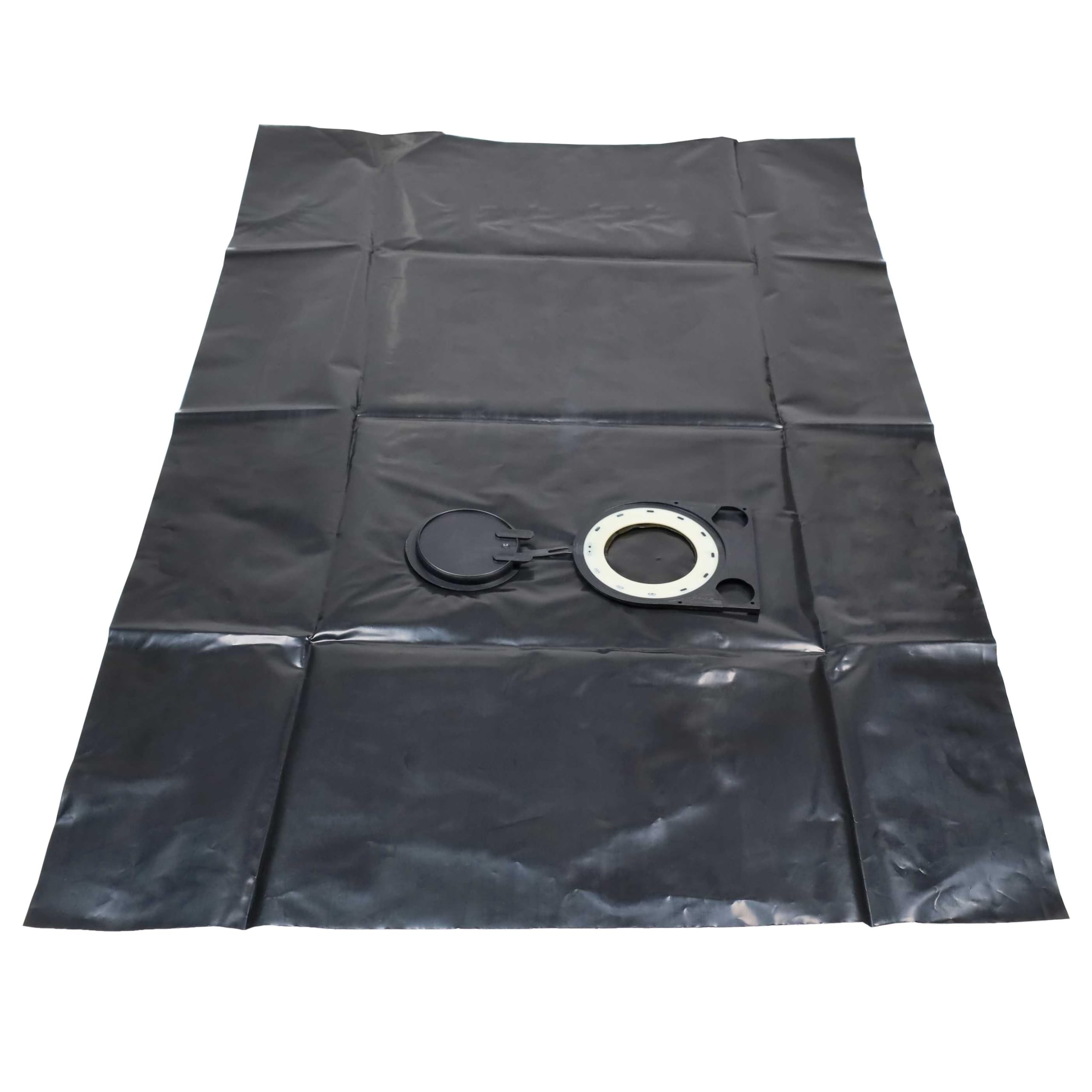 vhbw 20x Entsorgungsbeutel kompatibel mit Starmix ISC 25 L Staubsauger | 34,4cm x 23,5cm Schwarz