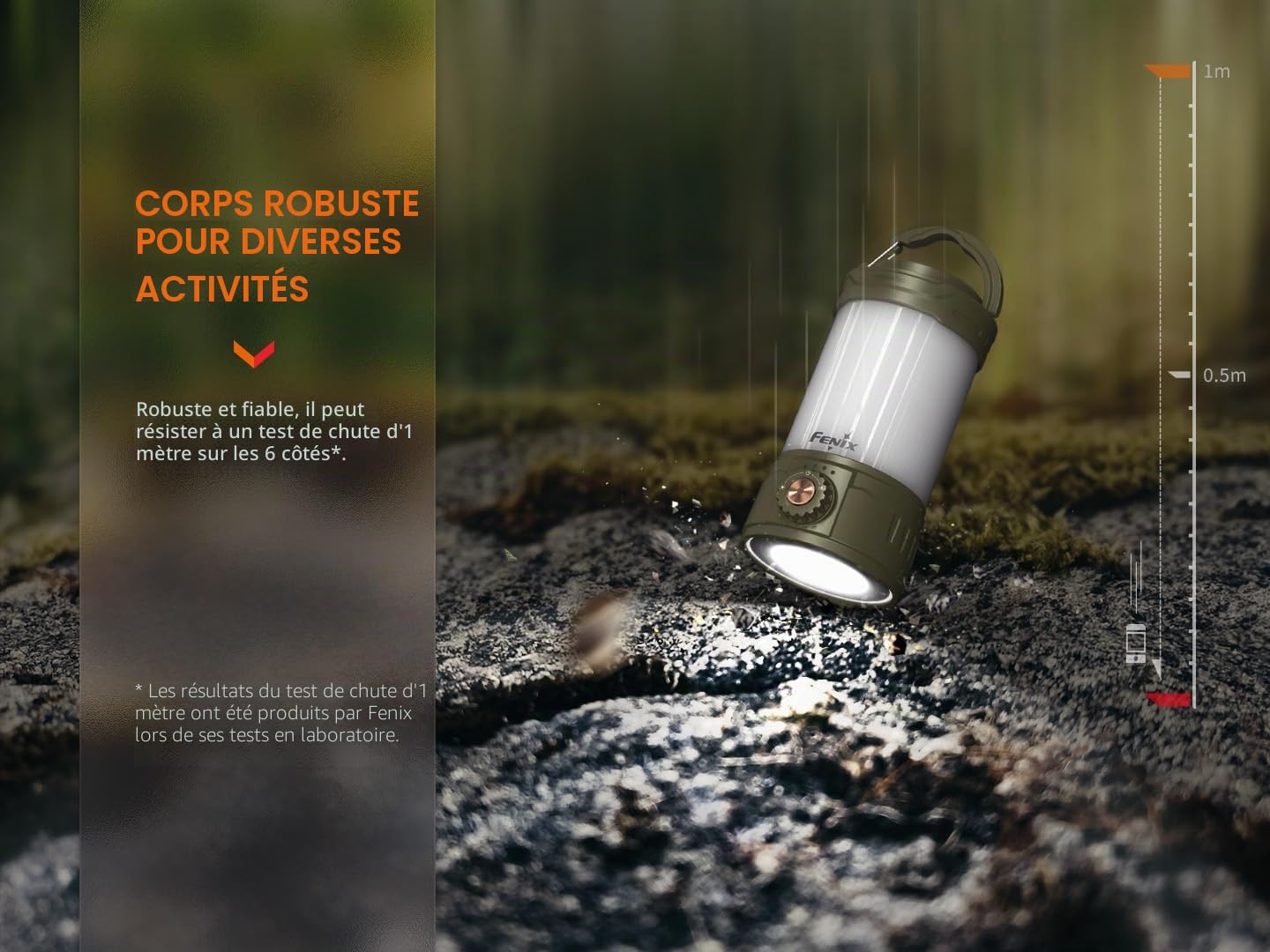 FENIX CL26R Pro Lampe de camping LED avec connexion USB 650 lm Olive drab
