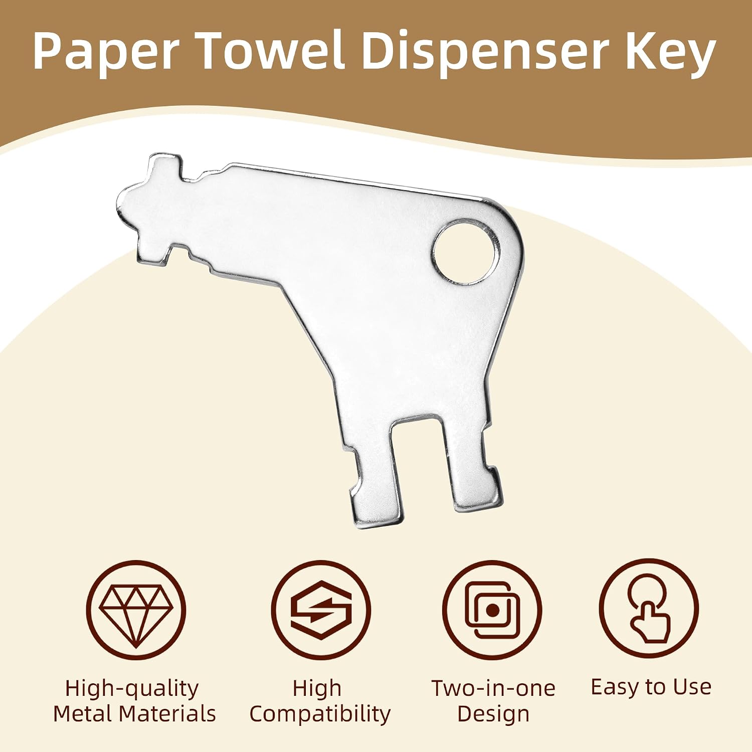 12Pcs Paper Towel Dispenser Key, Universal Paper Towel Dispenser Replacement Toilet Paper Holder Opener Compatible with Georgia Pacific image 4