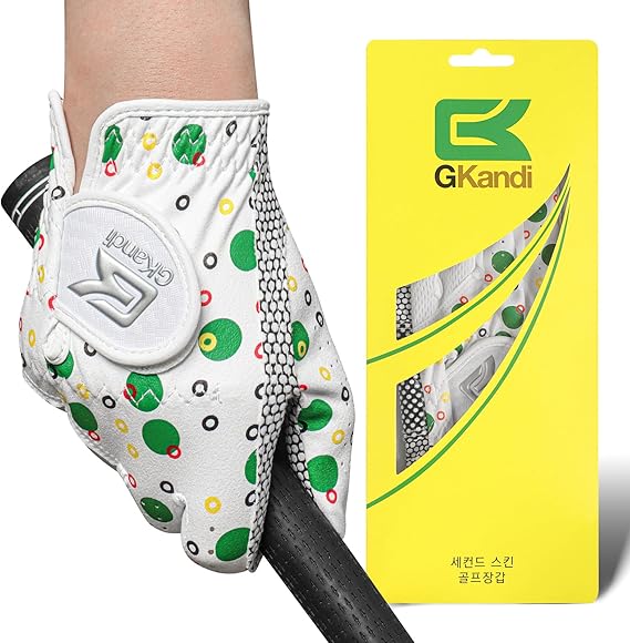 Kids Golf Glove Left Hand Value 1 Pack, Breathable Grip Soft Comfort Elastic Fabric Golf Gloves for Boys Girls Junior Youth Tooddler Pink Age 3-13