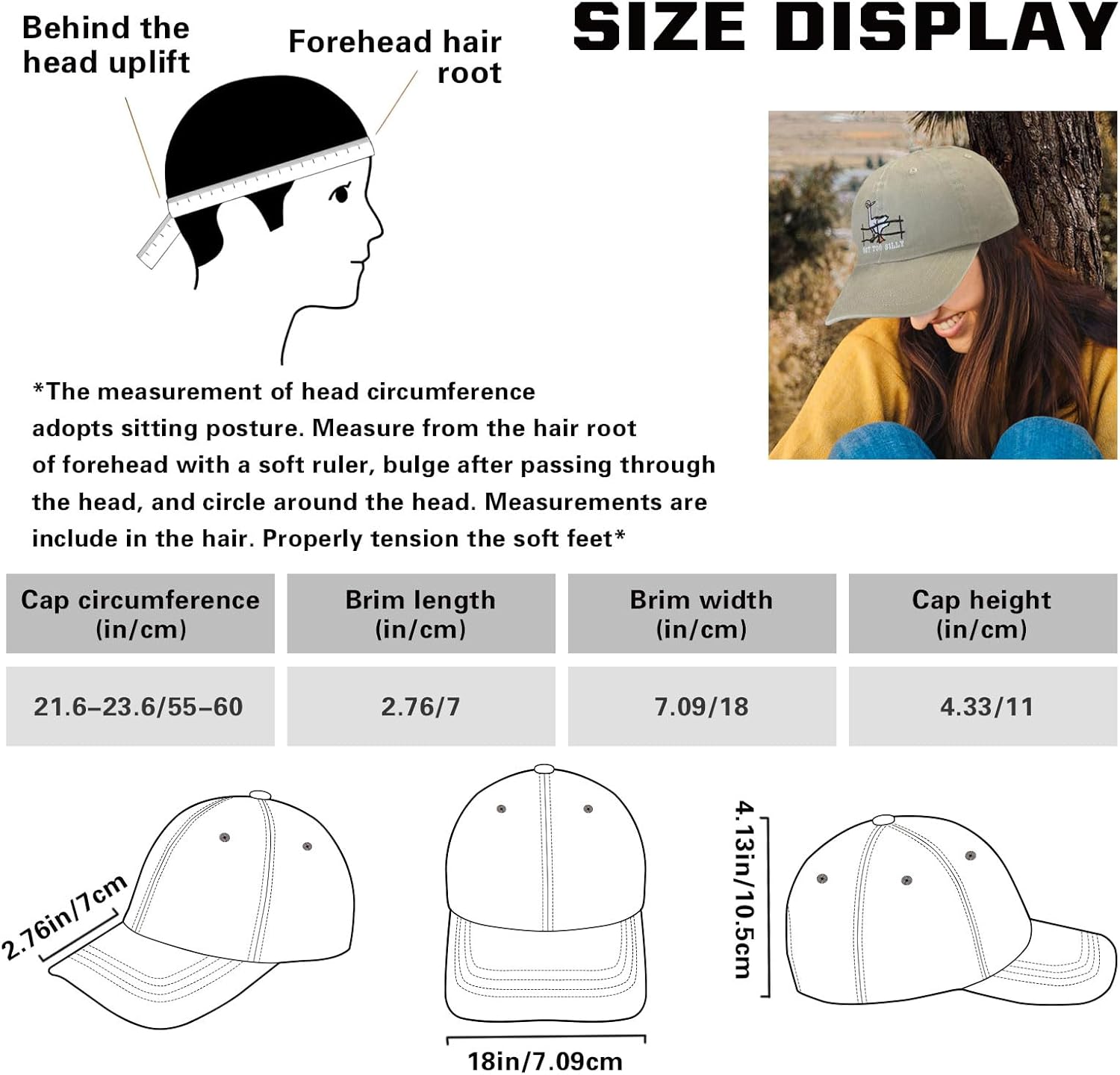 Embroidered Funny Baseball Hats for Women Adjustable Washed Vintage Pickleball Hats for Men Dad - Image 6