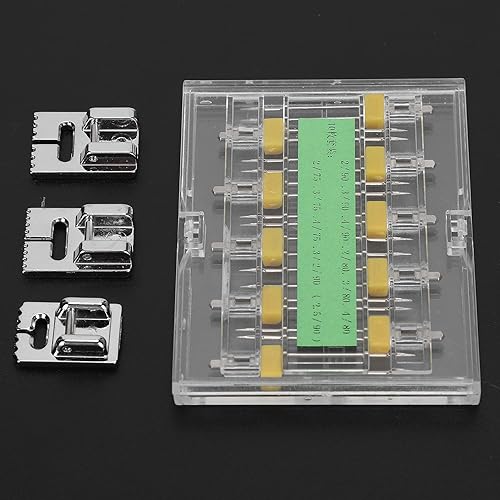 Miniatura 6 de 10 agujas dobles para máquina de coser, agujas dobles, agujas dobles con 3 prensatelas, herramientas para máquinas de coser para el hogar