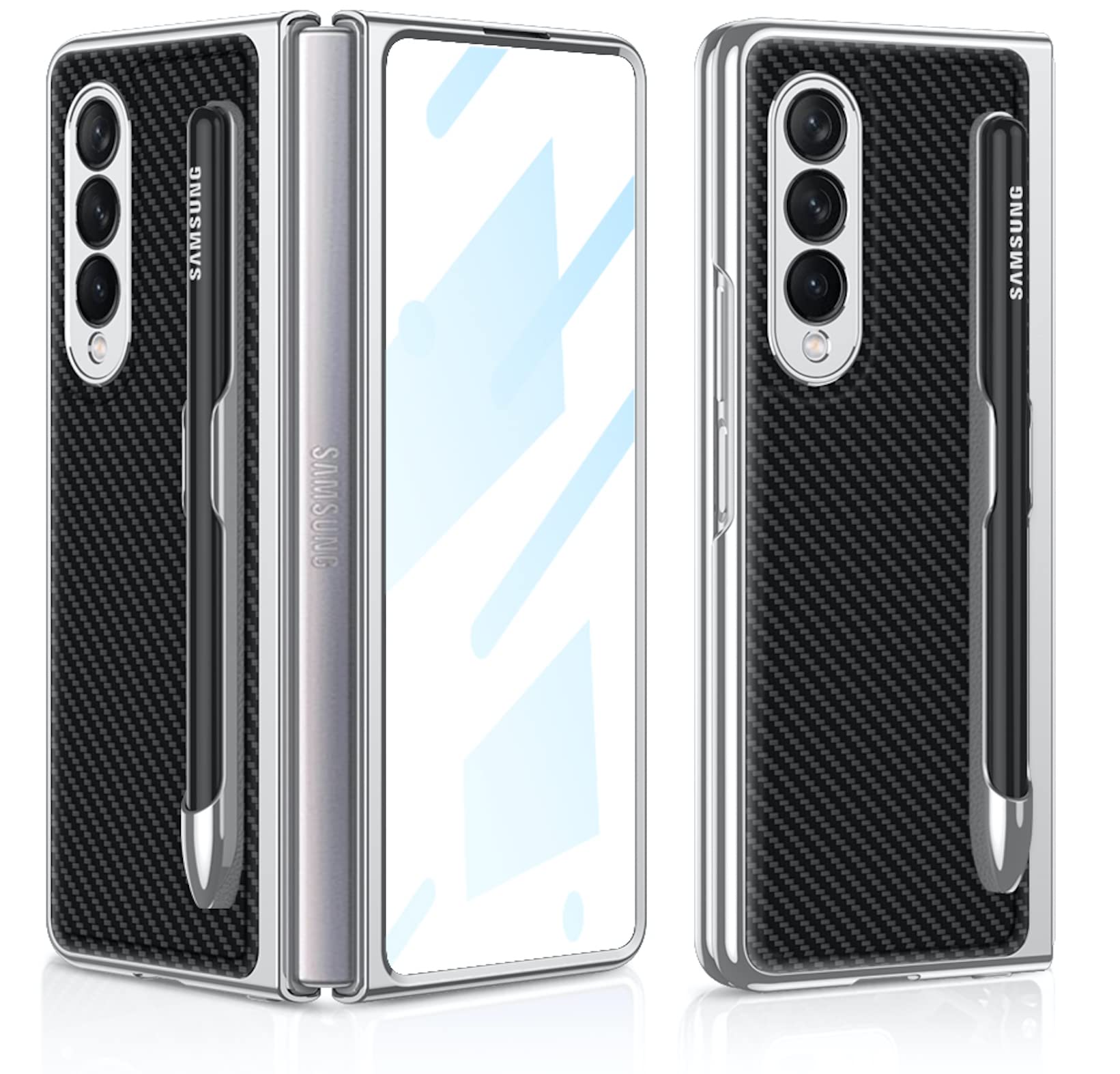 BOUNCEBACK Slim Case/Cover with S Pen Holder for Samsung Galaxy Z Fold4 5G / Galaxy Fold 4 - (Matte Grey Green | Poly Carbonate) (B0BMGS1MT7) Amazon Price History, Amazon Price Tracker