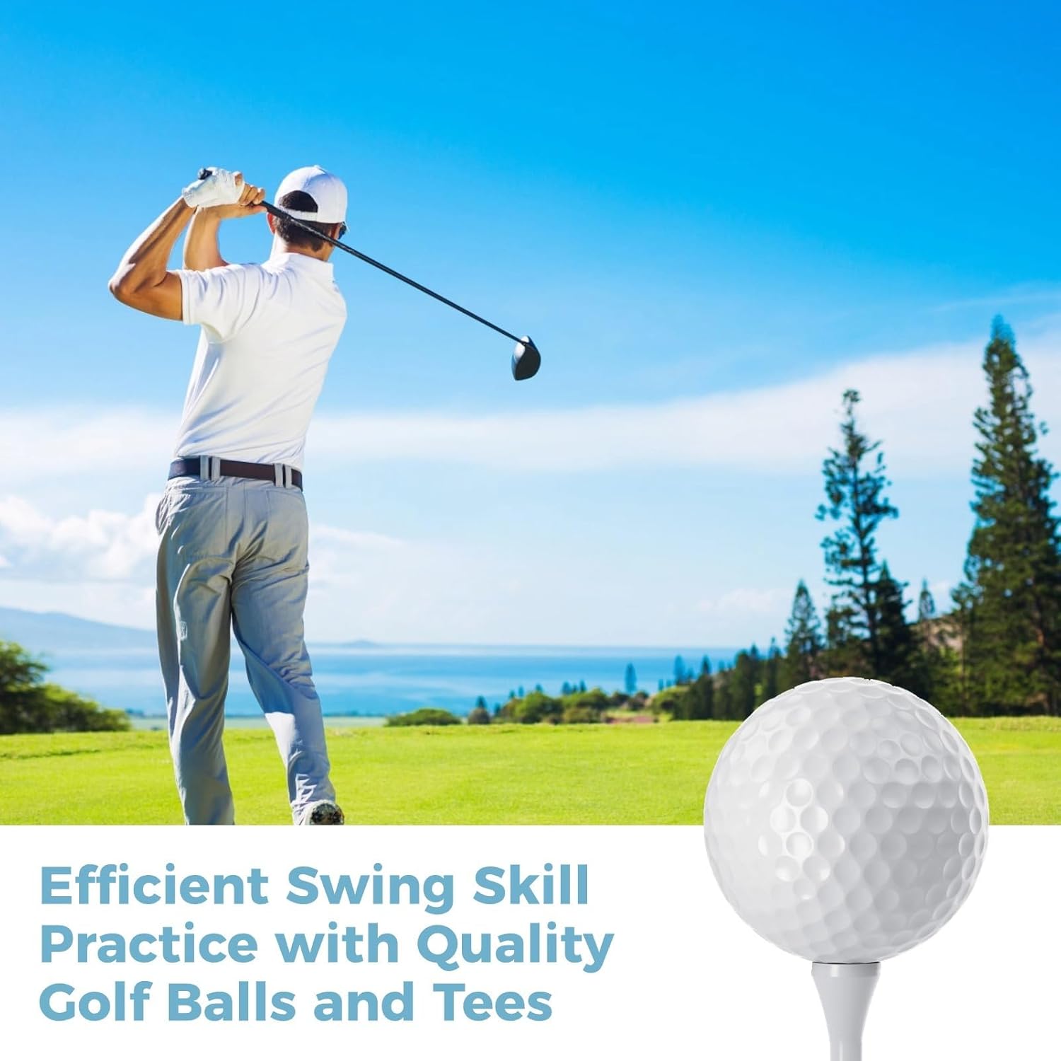 Golf Tees, Golf Balls, Brush, Golf Club Covers, Mini Scorer, Golf Ball Clamp, Multifunctional Divot Tool, Rangefinder, Golf Gift For Women & Men, Golf Accessories Kit With Portable Pu Pouch