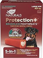 Vista 10 de ARK Naturals Protection Plus Pasta de dientes sin cepillado para razas mini, bolsa de 4 onzas, masticable dental para perros con centro de pasta
