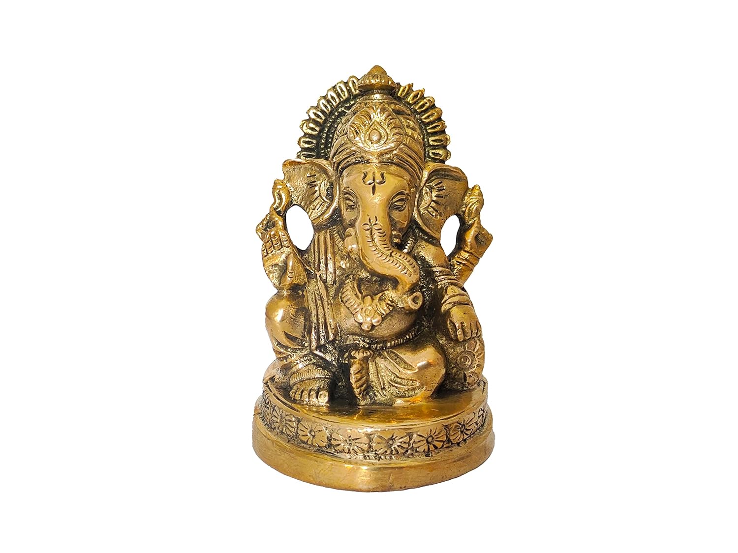 Buy Affinity Brass Lord Ganesha Statue for Pooja Home Decor Car