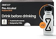 ZBiotics — Feel Better After Drinking, Wake Up Refreshed, Science-Backed, Patented Probiotic for Easier Mornings, Travel-Friendly, 12-Pack of 0.5 Fl Oz Bottles