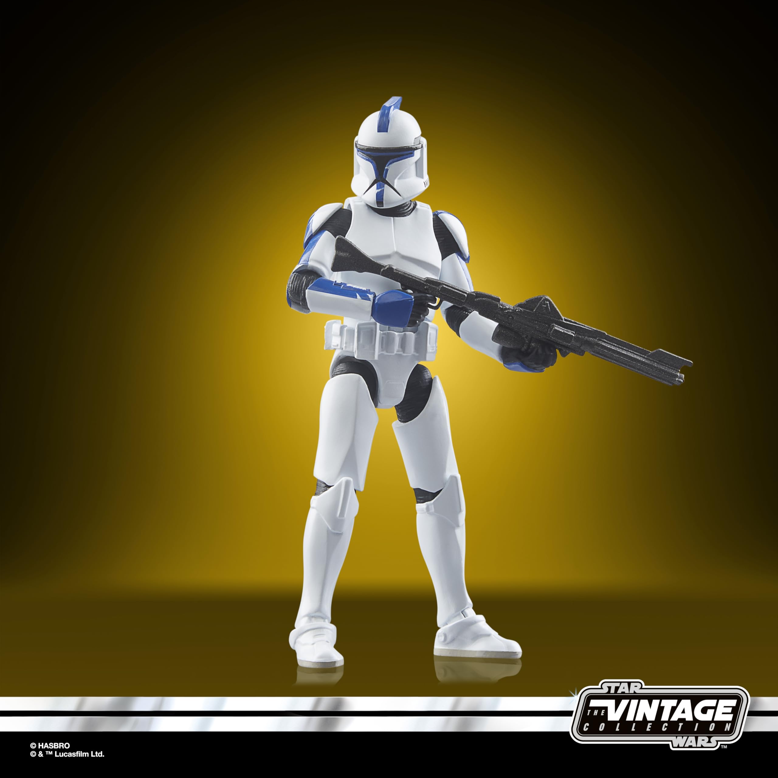 Hasbro, Star Wars The Vintage Collection, Tenente Clone Trooper (Teth), action figure ispirate alla serie "Star Wars: Ahsoka", da 9,5 cm