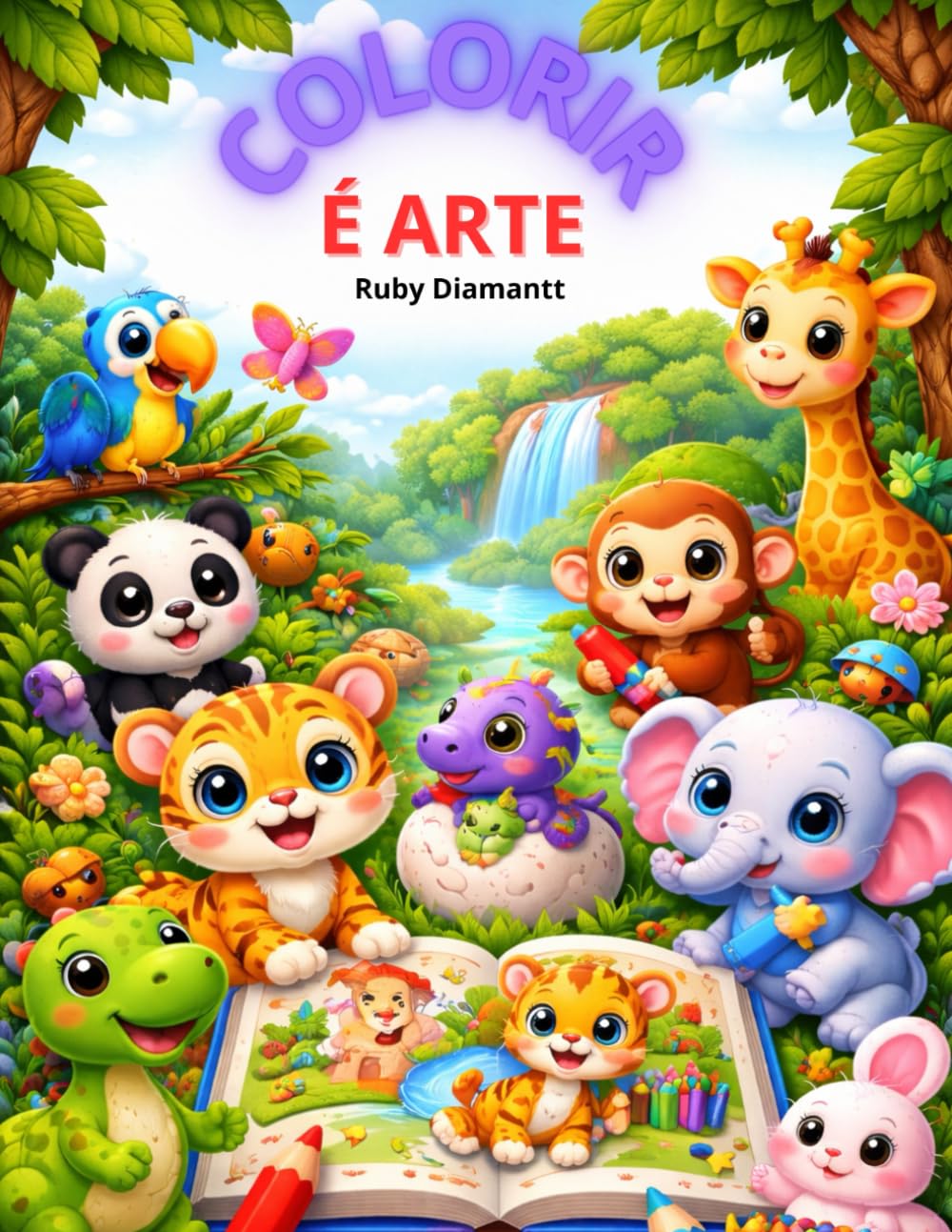 COLORIR É ARTE: Imagens de animais marinhos, silvestres, domésticos, insetos e dinossauros para colorir!