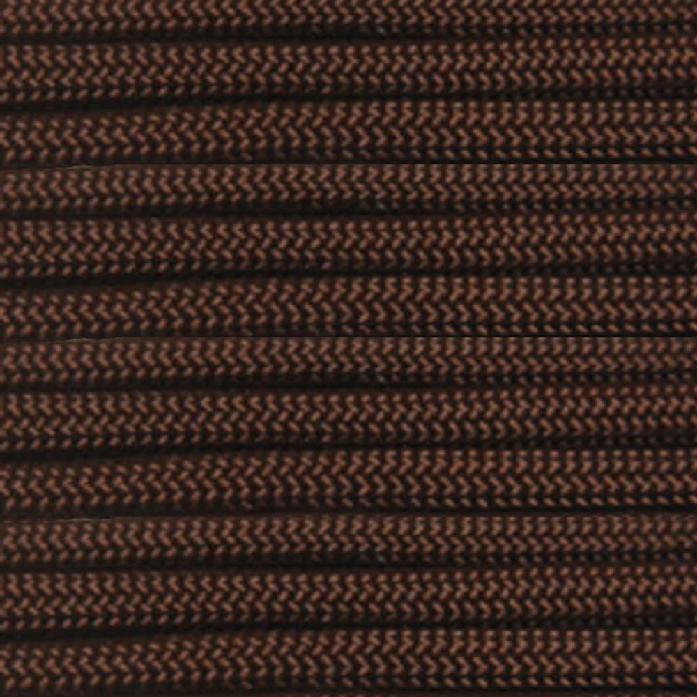 Paracord Planet Solid Color 550lb Paracord – 7 Strand Type III Nylon Cord for Indoor and Outdoor Tasks – Chocolate Brown (50 ft)
