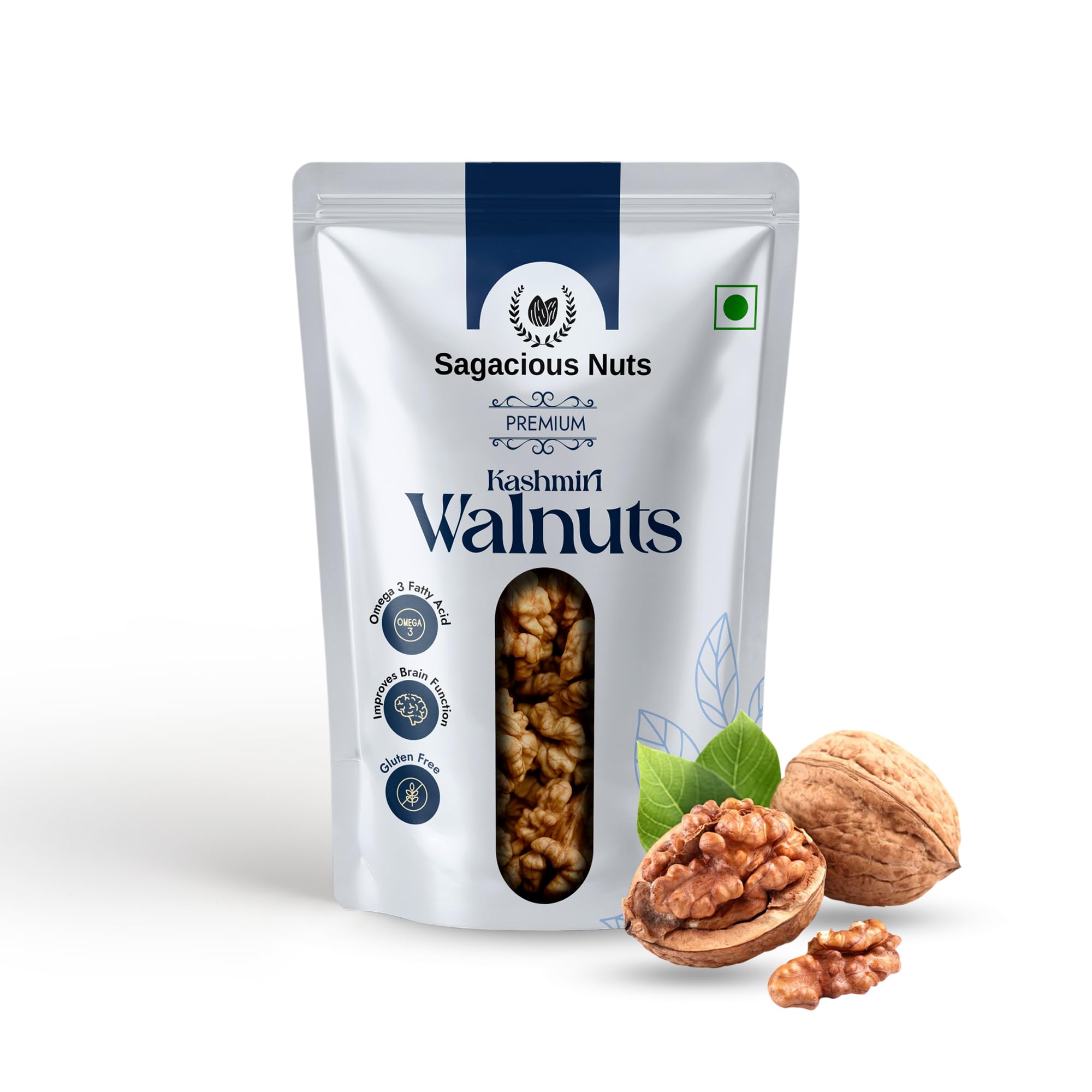 Sagacious Nuts Premium Kashmiri Walnuts 400g | Akhrot Giri | Rich in Omega-3 Fatty Acids | High Protein & Fiber | Gluten Free | Premium Dry Fruits & Nuts-picture-22