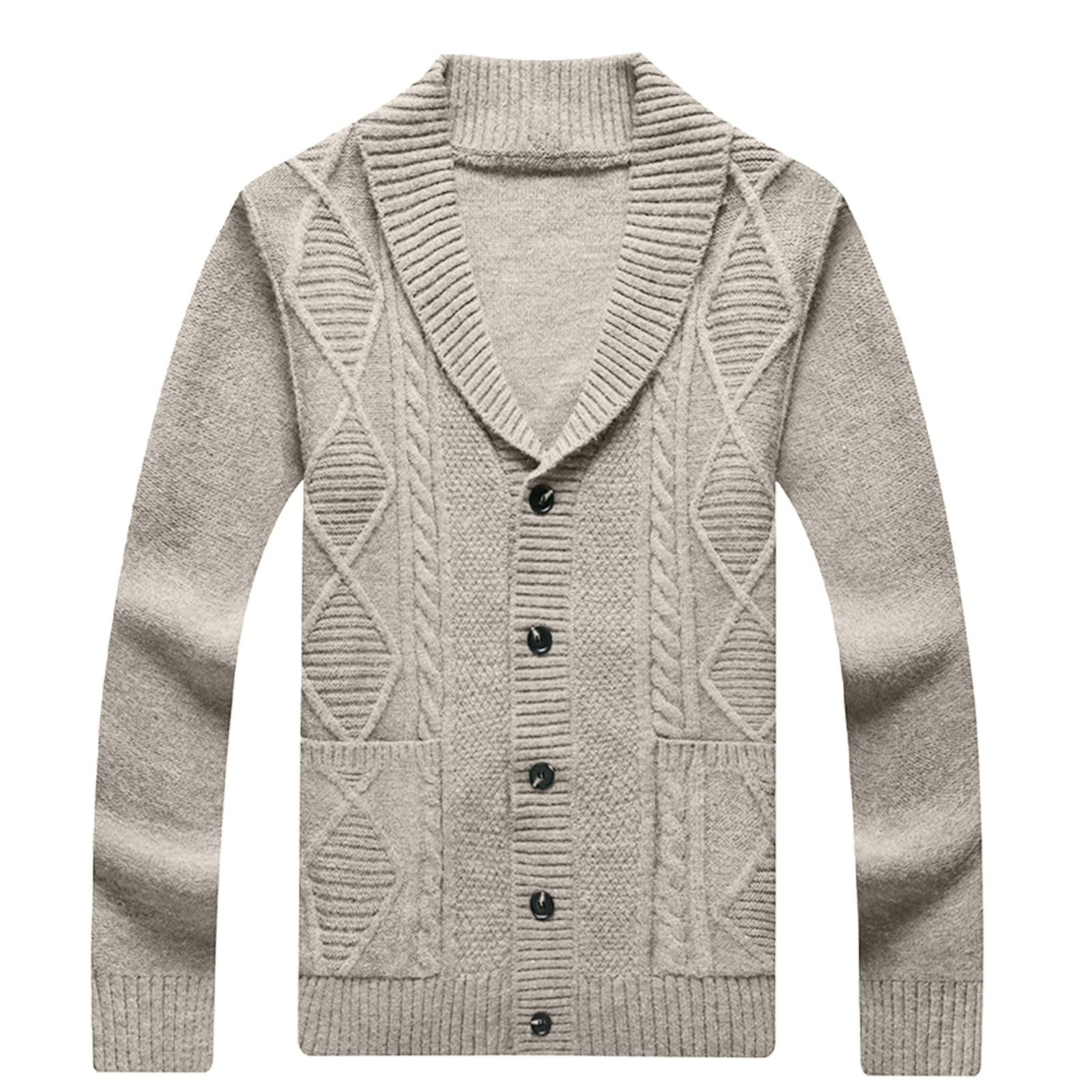 Jersey Hombre CáRdigan Chaqueta De Punto Suéter Cárdigan Hombre Manga Larga Chaqueta Punto Otoño Invierno Cómodo Holgado Versátil Informal Diario