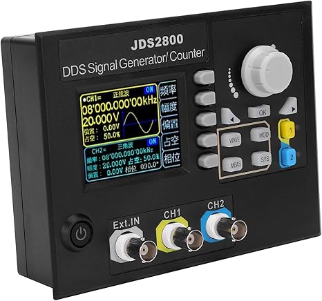 Amazon Co Jp 15mhz 2 4 Dds信号発生器カウンター Lcd機能信号発生器 高精度 デュアルチャンネル信号源 ポータブルアナライザー 任意波形 Ac100 240v 周波数計200msa S 黒 産業 研究開発用品