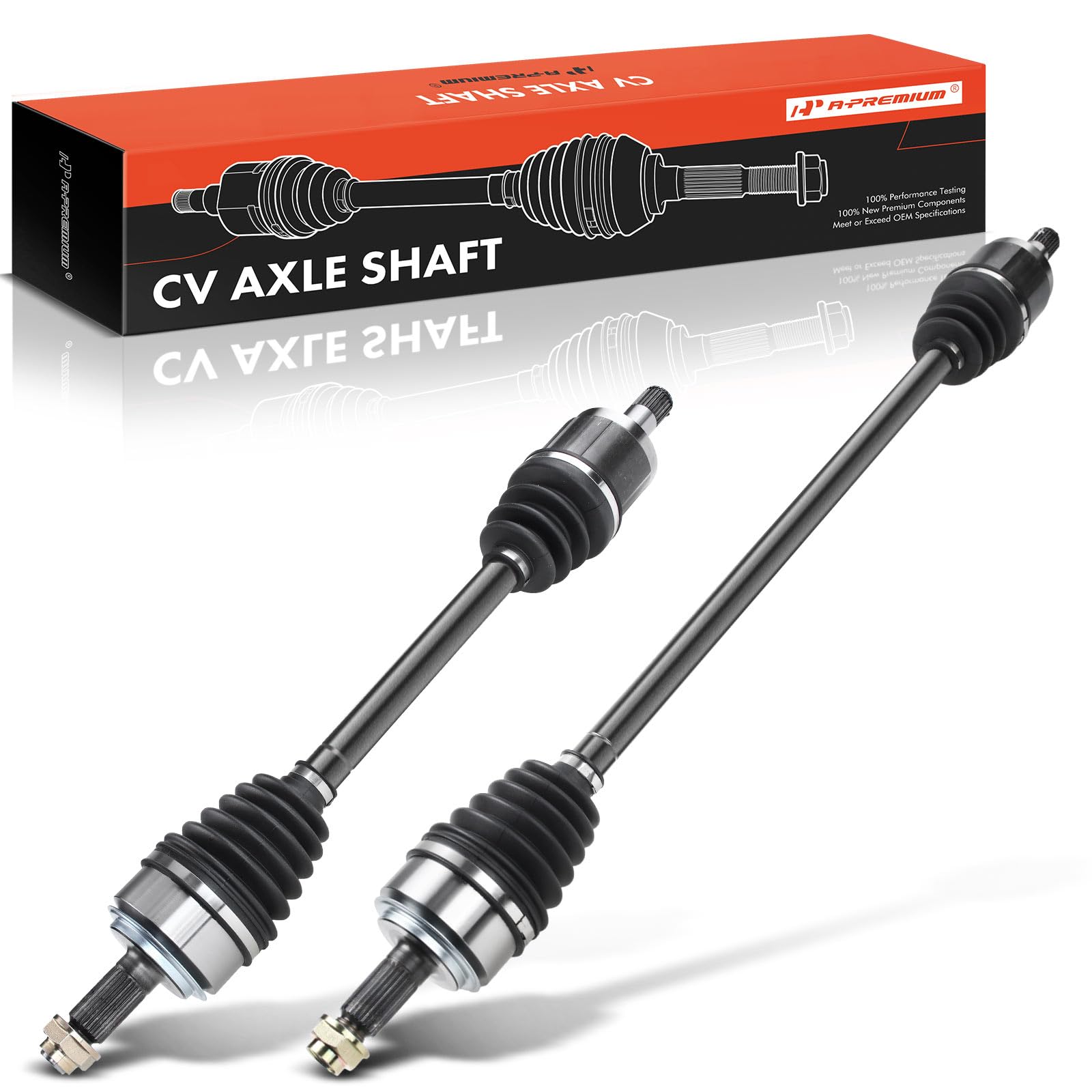 A-Premium Pair (2) Front CV Axle Shaft Assembly Compatible with Honda Accord 2003 2004 2005 2006 2007, L4 2.4L, Automatic Trans. Only, Driver and Passenger Side