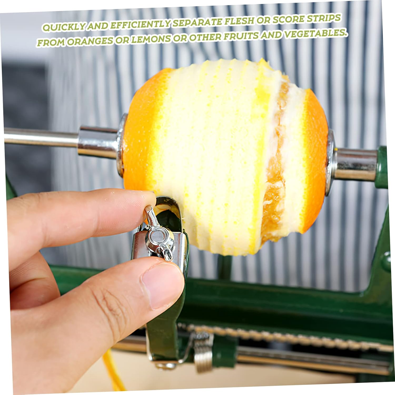 Handheld Orange Peeler Machine Pelador De Con Heavy Duty Peel Remover for Fruits Veggies