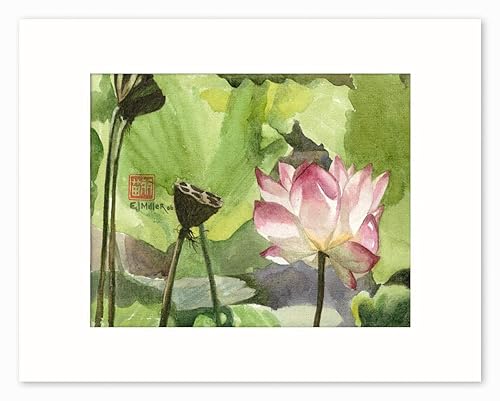 Amazon.com: Pink Lotus Flower Painting, Asian Watercolor Art, Pink Lotus Art Print, Pink Flower Painting, Pink Mother's Day Gift, Valentine's Day Artwork : Handmade Products