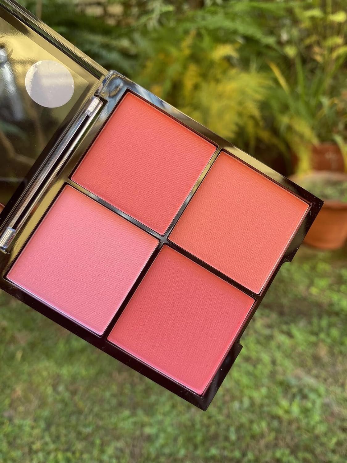 Blusher Palette, 4 Shade Blush Compact, Pink Coral Peach Tones-image-5
