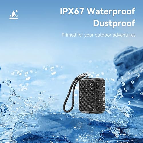 Miniatura 2 de Chaowei Altavoz Bluetooth portátil para exteriores, pequeño, para senderismo, campamento, viajes, mini altavoz inalámbrico portátil con sonido HD,