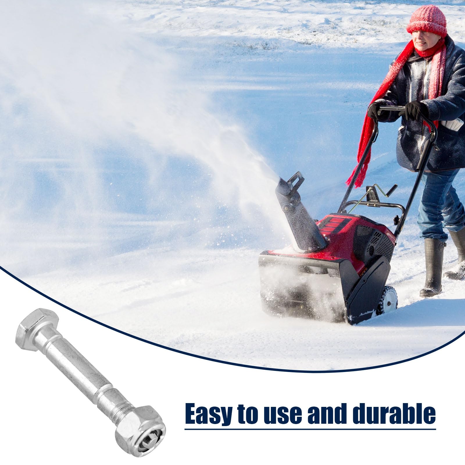 5pcs Snowblower Shear Bolts Pins & Nut - Image 4